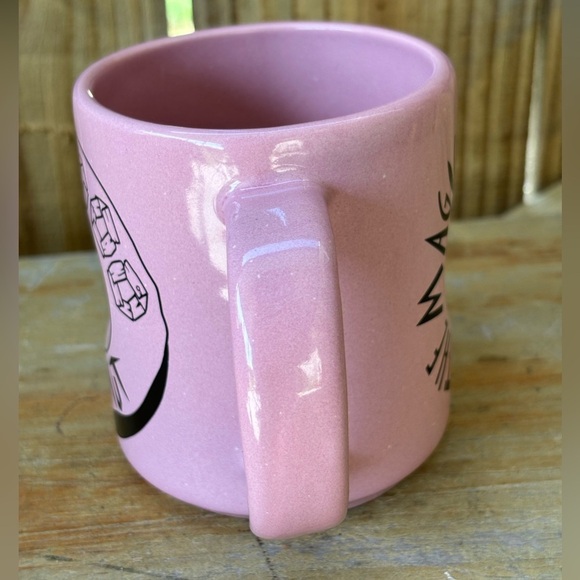Pink & Black Voodoo Doughut Ceramic Coffee Mug with Hole in Center Size 12oz - Picture 4 of 7
